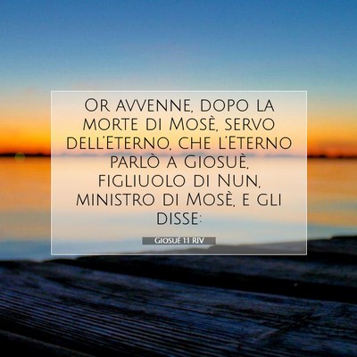 Giosué 1:1 Versetto della Bibbia Spiegato
