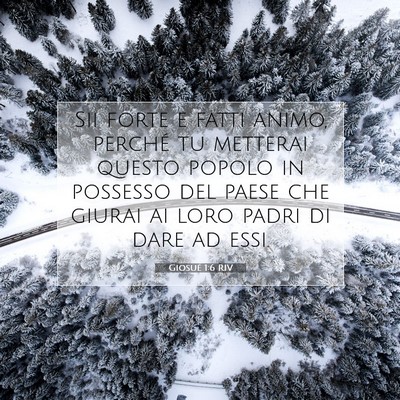 Giosué 1:6 RIV Immagine del Versetto della Bibbia