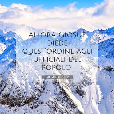 Giosué 1:10 Versetto della Bibbia Spiegato