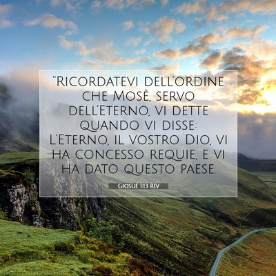 Giosué 1:13 Versetto della Bibbia Spiegato
