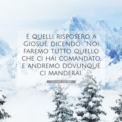 Giosué 1:16 Versetto della Bibbia Spiegato