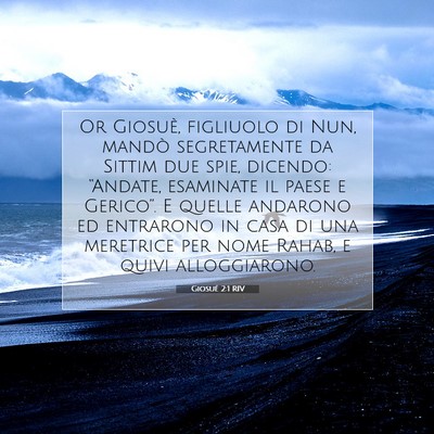 Giosué 2:1 RIV Immagine del Versetto della Bibbia