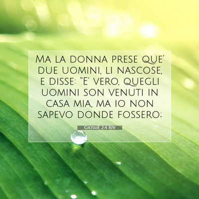 Giosué 2:4 Versetto della Bibbia Spiegato