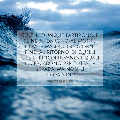 Giosué 2:22 Versetto della Bibbia Spiegato
