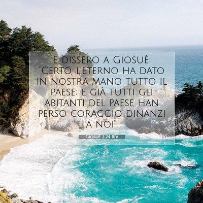 Giosué 2:24 RIV Immagine del Versetto della Bibbia