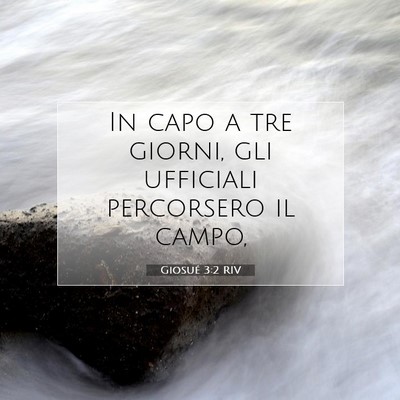 Giosué 3:2 RIV Immagine del Versetto della Bibbia