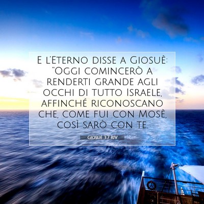 Giosué 3:7 RIV Immagine del Versetto della Bibbia