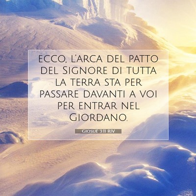 Giosué 3:11 Versetto della Bibbia Spiegato