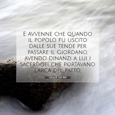 Giosué 3:14 Versetto della Bibbia Spiegato