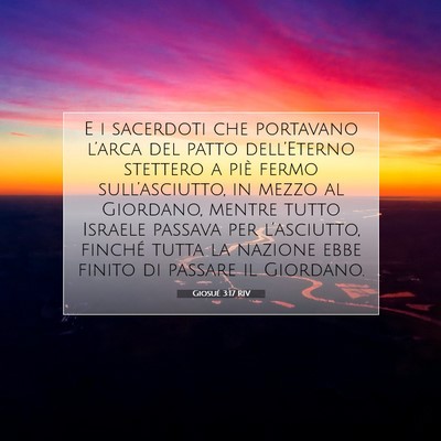 Giosué 3:17 RIV Immagine del Versetto della Bibbia