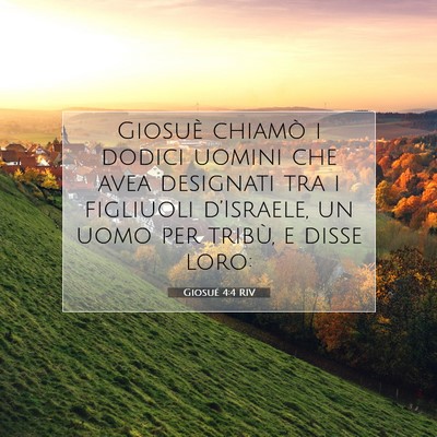 Giosué 4:4 Versetto della Bibbia Spiegato
