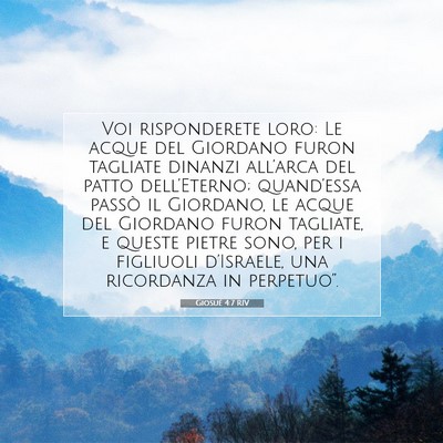 Giosué 4:7 Versetto della Bibbia Spiegato
