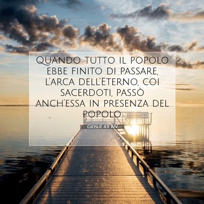 Giosué 4:11 Versetto della Bibbia Spiegato