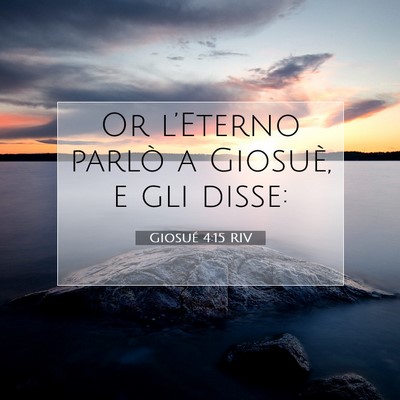 Giosué 4:15 Versetto della Bibbia Spiegato