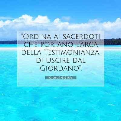 Giosué 4:16 Versetto della Bibbia Spiegato