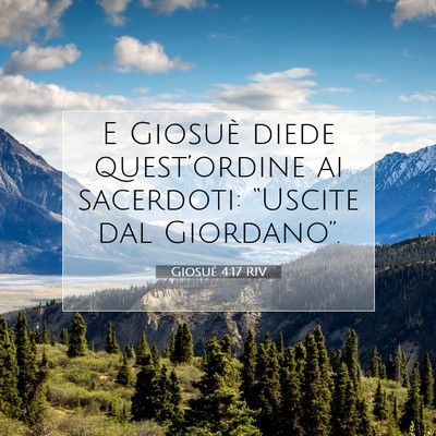 Giosué 4:17 Versetto della Bibbia Spiegato