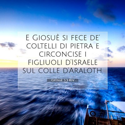 Giosué 5:3 Versetto della Bibbia Spiegato