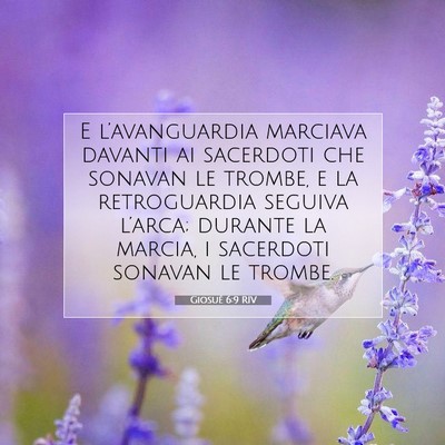 Giosué 6:9 Versetto della Bibbia Spiegato