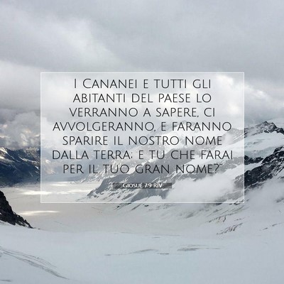 Giosué 7:9 Versetto della Bibbia Spiegato