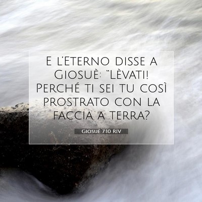 Giosué 7:10 RIV Immagine del Versetto della Bibbia