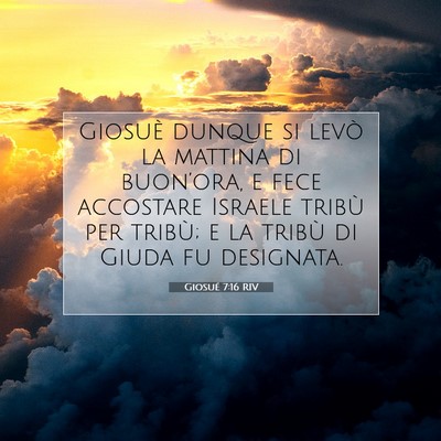 Giosué 7:16 Versetto della Bibbia Spiegato