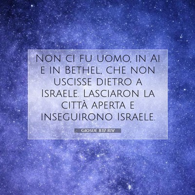 Giosué 8:17 Versetto della Bibbia Spiegato