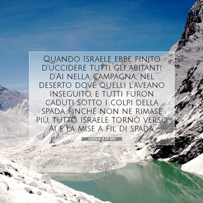 Giosué 8:24 Versetto della Bibbia Spiegato