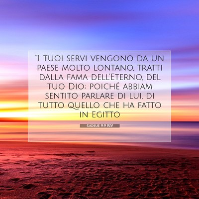 Giosué 9:9 Versetto della Bibbia Spiegato