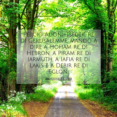Giosué 10:3 RIV Immagine del Versetto della Bibbia