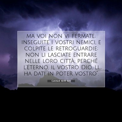 Giosué 10:19 Versetto della Bibbia Spiegato