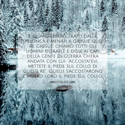 Giosué 10:24 RIV Immagine del Versetto della Bibbia