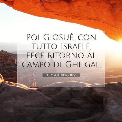 Giosué 10:43 Versetto della Bibbia Spiegato