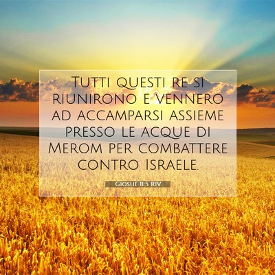 Giosué 11:5 Versetto della Bibbia Spiegato