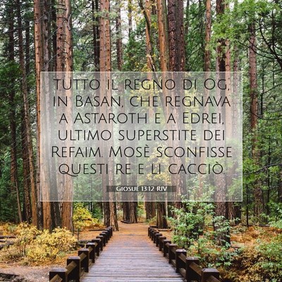 Giosué 13:12 Versetto della Bibbia Spiegato