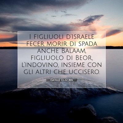 Giosué 13:22 Versetto della Bibbia Spiegato