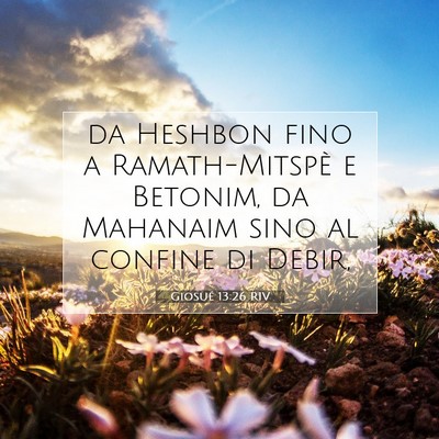 Giosué 13:26 Versetto della Bibbia Spiegato
