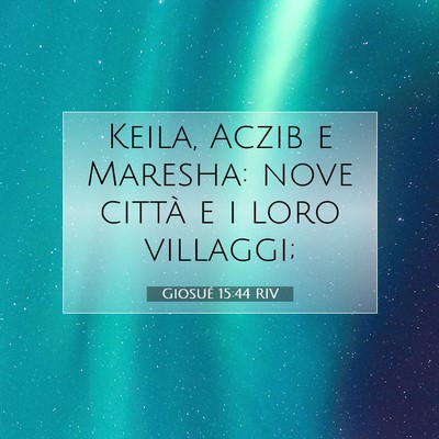 Giosué 15:44 Versetto della Bibbia Spiegato