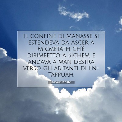 Giosué 17:7 Versetto della Bibbia Spiegato