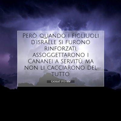 Giosué 17:13 Versetto della Bibbia Spiegato