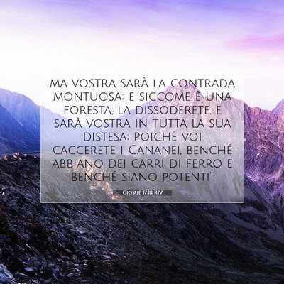 Giosué 17:18 RIV Immagine del Versetto della Bibbia