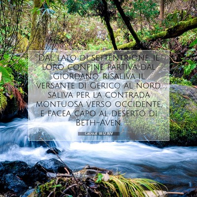Giosué 18:12 RIV Immagine del Versetto della Bibbia