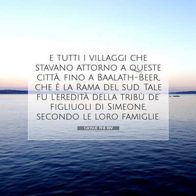 Giosué 19:8 Versetto della Bibbia Spiegato