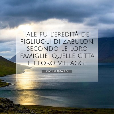 Giosué 19:16 Versetto della Bibbia Spiegato