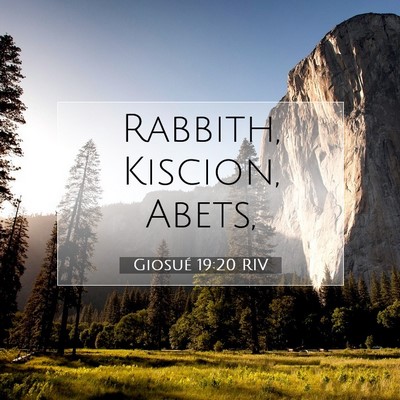 Giosué 19:20 Versetto della Bibbia Spiegato