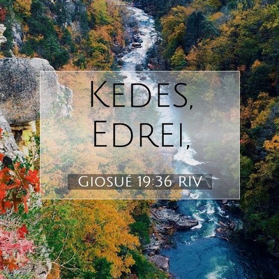 Giosué 19:36 RIV Immagine del Versetto della Bibbia