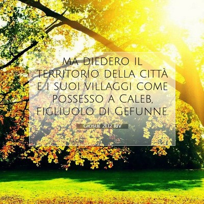 Giosué 21:12 Versetto della Bibbia Spiegato
