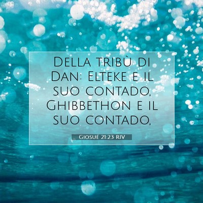 Giosué 21:23 Versetto della Bibbia Spiegato