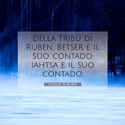Giosué 21:36 Versetto della Bibbia Spiegato