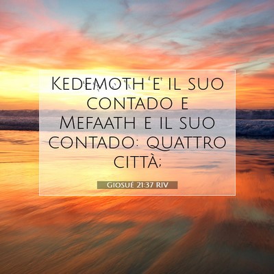 Giosué 21:37 Versetto della Bibbia Spiegato