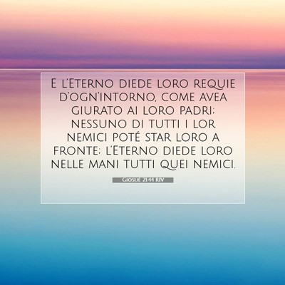 Giosué 21:44 RIV Immagine del Versetto della Bibbia